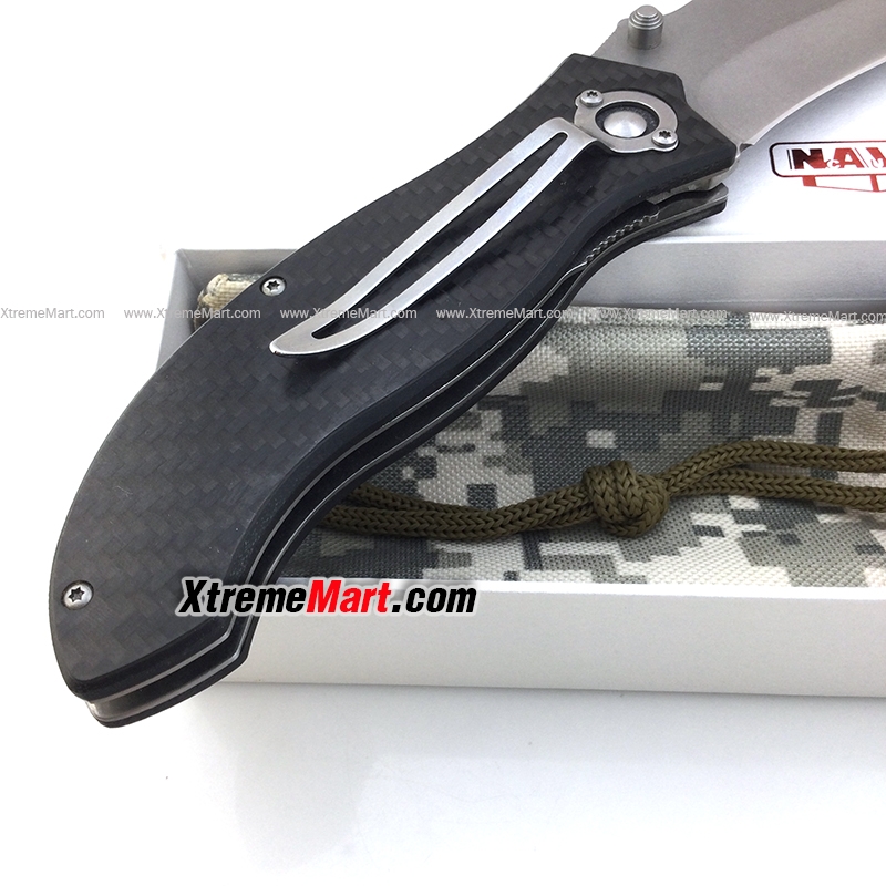 มีดพับ NAVY รุ่น K-630CF Liner Lock 440C stainless steel Folding Knife(Carbon Fiber)