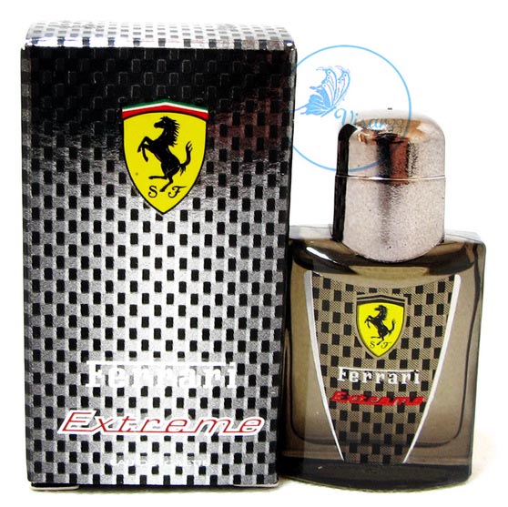 Ferrari Extreme EDT 4 mL แบบแต้ม น้ำหอมที่เต็มไปด้วยความหลงไหล หอมพิเศษไม่เหมือนใคร กลิ่นนำของเบอร์กาม็อท,กระวาน กลิ่นกลางของนัทแม็ก,ซีดาร์ กลิ่นฐานขอ