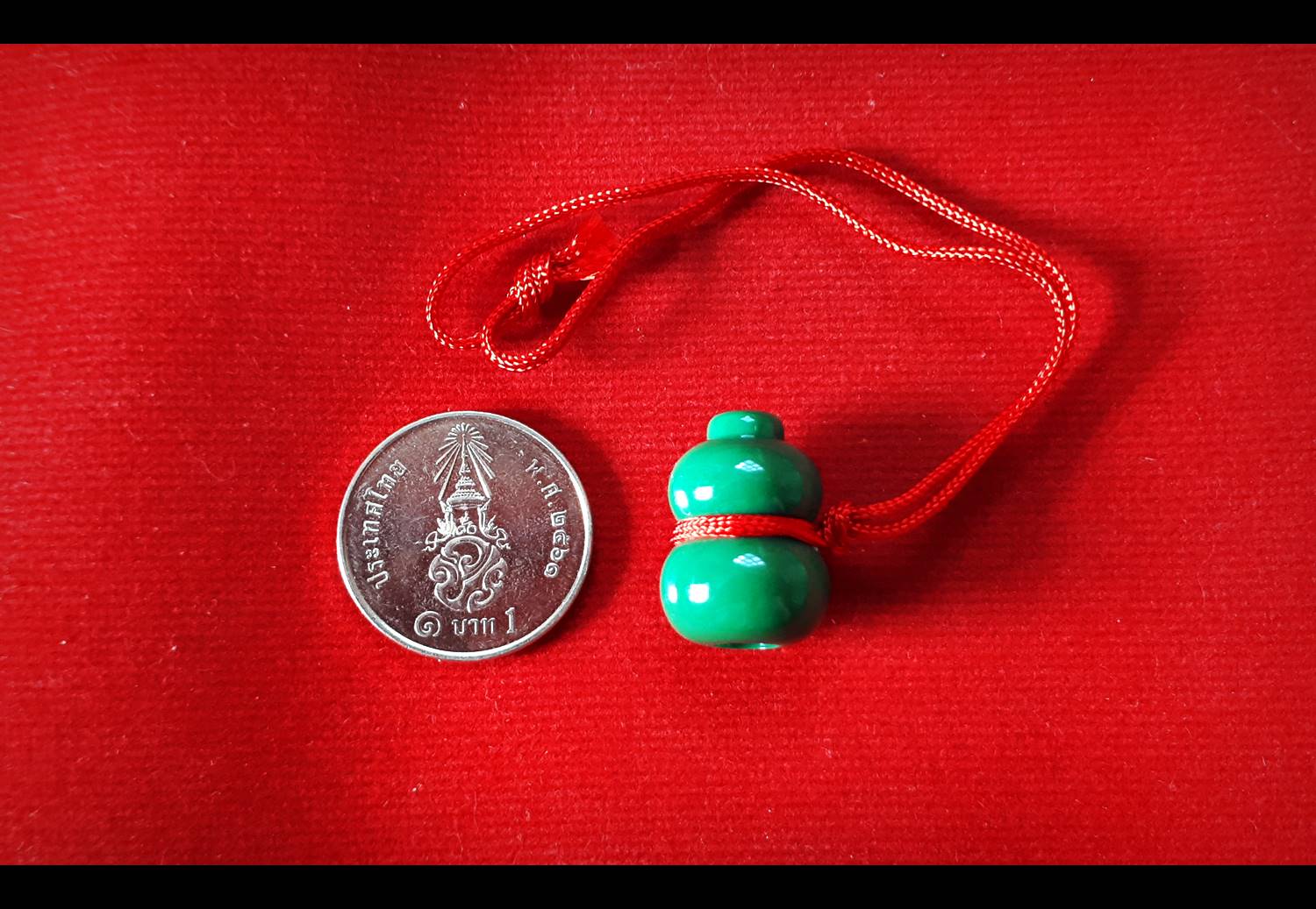 น้ำเต้า(สีเขียวเหนียวทรัพย์) หลวงพ่อสด วัดปากน้ำภาษีเจริญ (ด้านในมีรูปหลวงพ่อสด) - ปลุกเสกโดยวิชาธรรมกายสายหลวงพ่อสด #รับประกันแท้