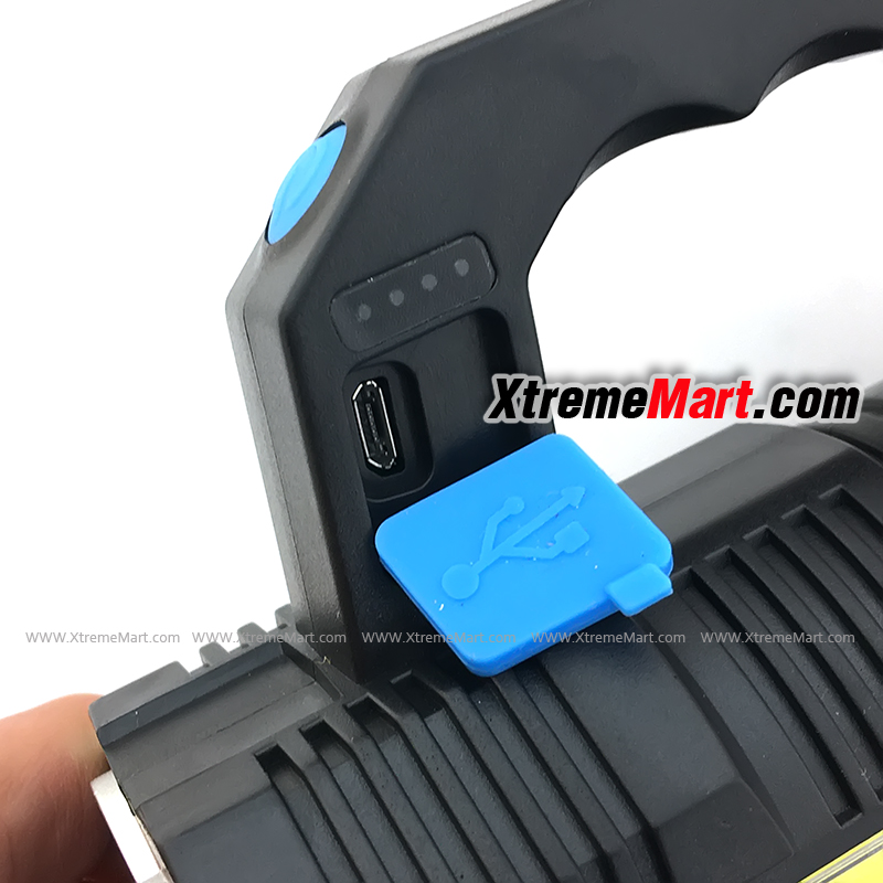 ไฟฉายหูหิ้ว LED * 4 หลอด Handheld Lantern LED Camping Portable Lamp USB Rechargeable Built-in Battery Outdoor Lighting Flashlights