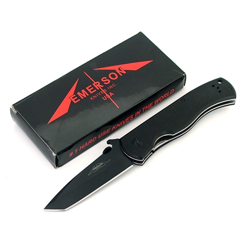 มีดพับ Emerson CQC7 Folding Knife (ใบดำ), Tactical Knife, Camping Knife, outdoor Tools, 7Cr17Mov Blade material, G10 Handle