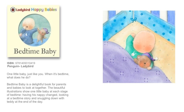 หนังสือปกแข็งแสนน่ารัก Bedtime Baby