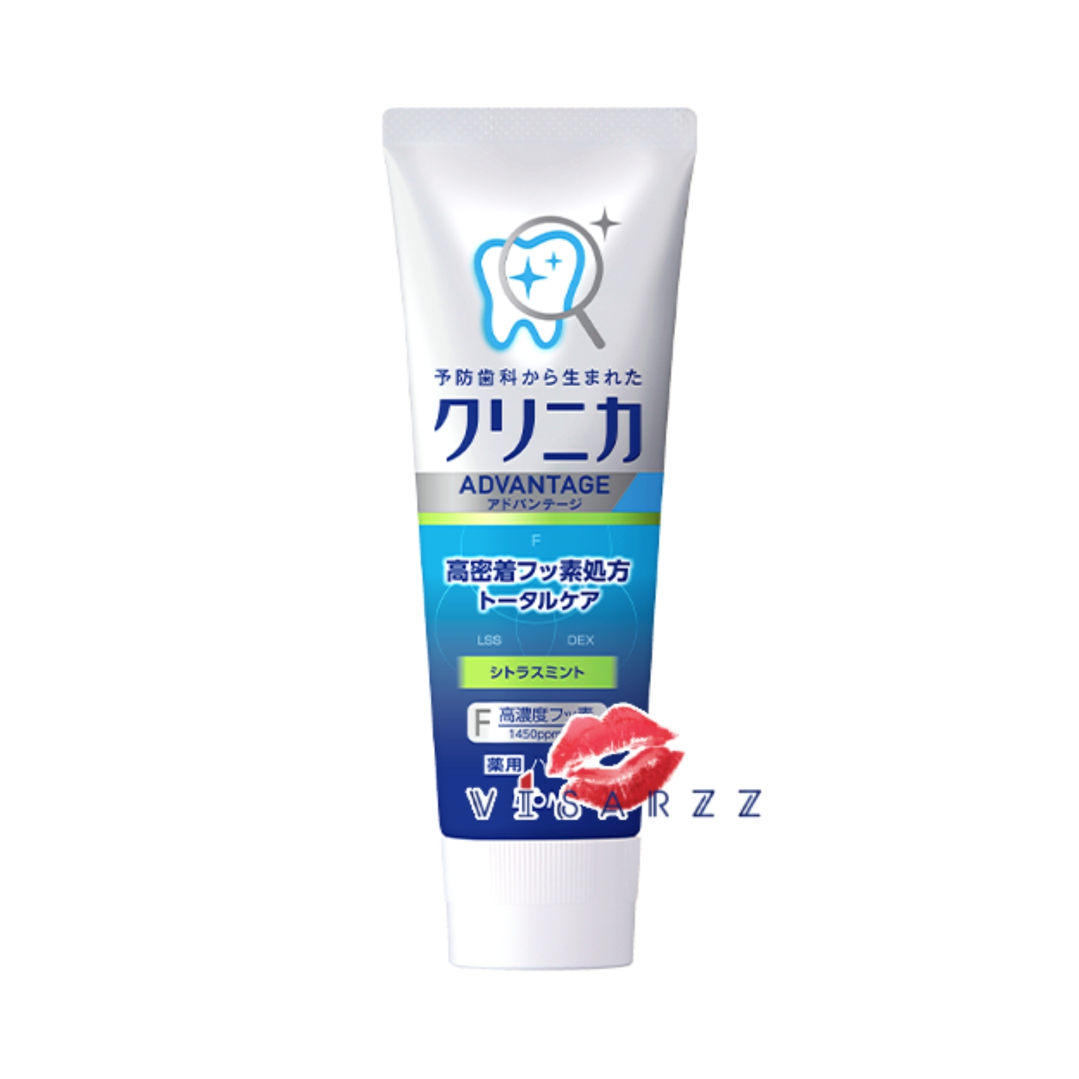 (หลอดฟ้าแถบเขียว Citrus Mint) Lion Clinica Floride Advantage Toothpaste 130g ยาสีฟันฟลูออไรด์ สูตร Advantage เพิ่มฟลูออไรด์เข้มข้น จากญี่ปุ่น ช่วยให้ฟันขาว
