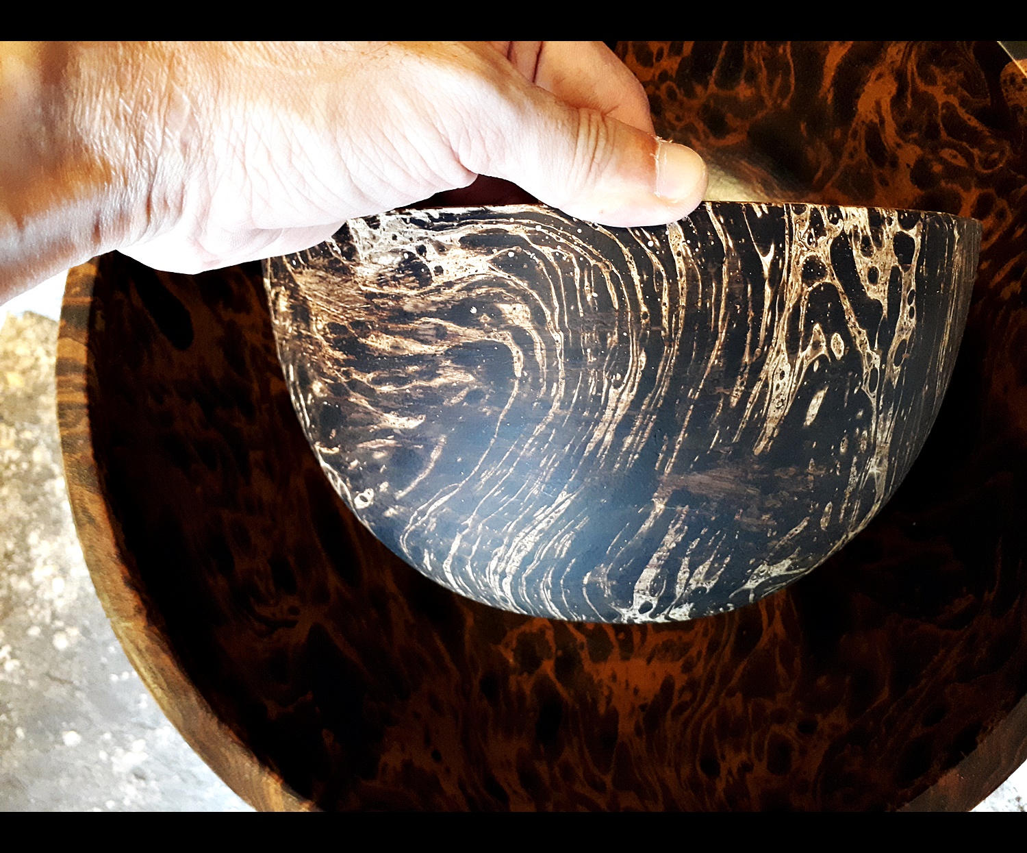 อ่างไม้ ล้างหน้า ล้างมือ สปา spa (ลายเสือ ลายไม้สลับฟันปลา) (ขายส่ง ขายปลีก)