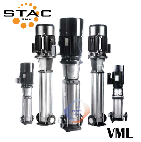 STAC VML ปั้มน้ำสแตนเลสแนวตั้งหลายใบพัด