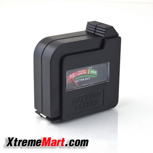 เครื่องวัดระดับแบตเตอรี่ Battery Volt Tester AA/AAA/C/D/ 1.5V , 9V Rectangular and Button Cell Batteries