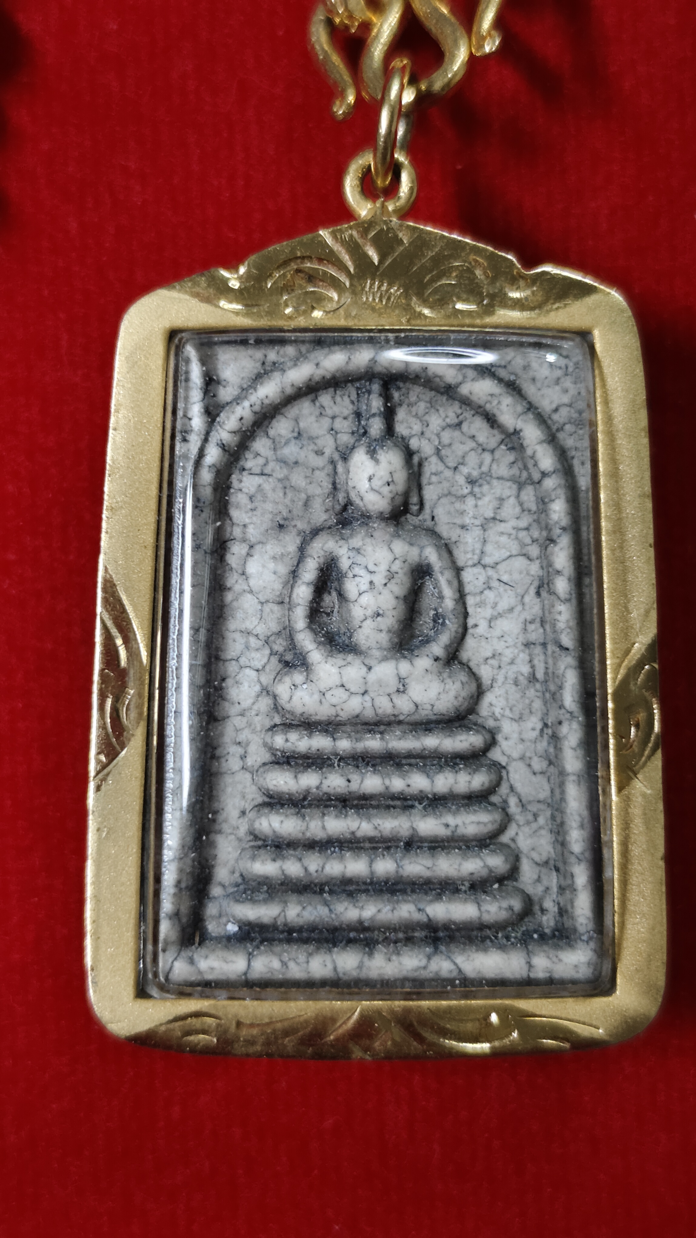 #พระสมเด็จเลี่ยมกรอบทองไมครอน รหัสm-0171