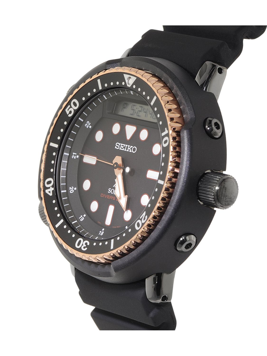 Karnvera Shop นาฬิกาข้อมือผู้ชาย Seiko Prospex"Arnie" Re-Issue Sports Solar Diver's 200M Silicone Band Watch SNJ028P1