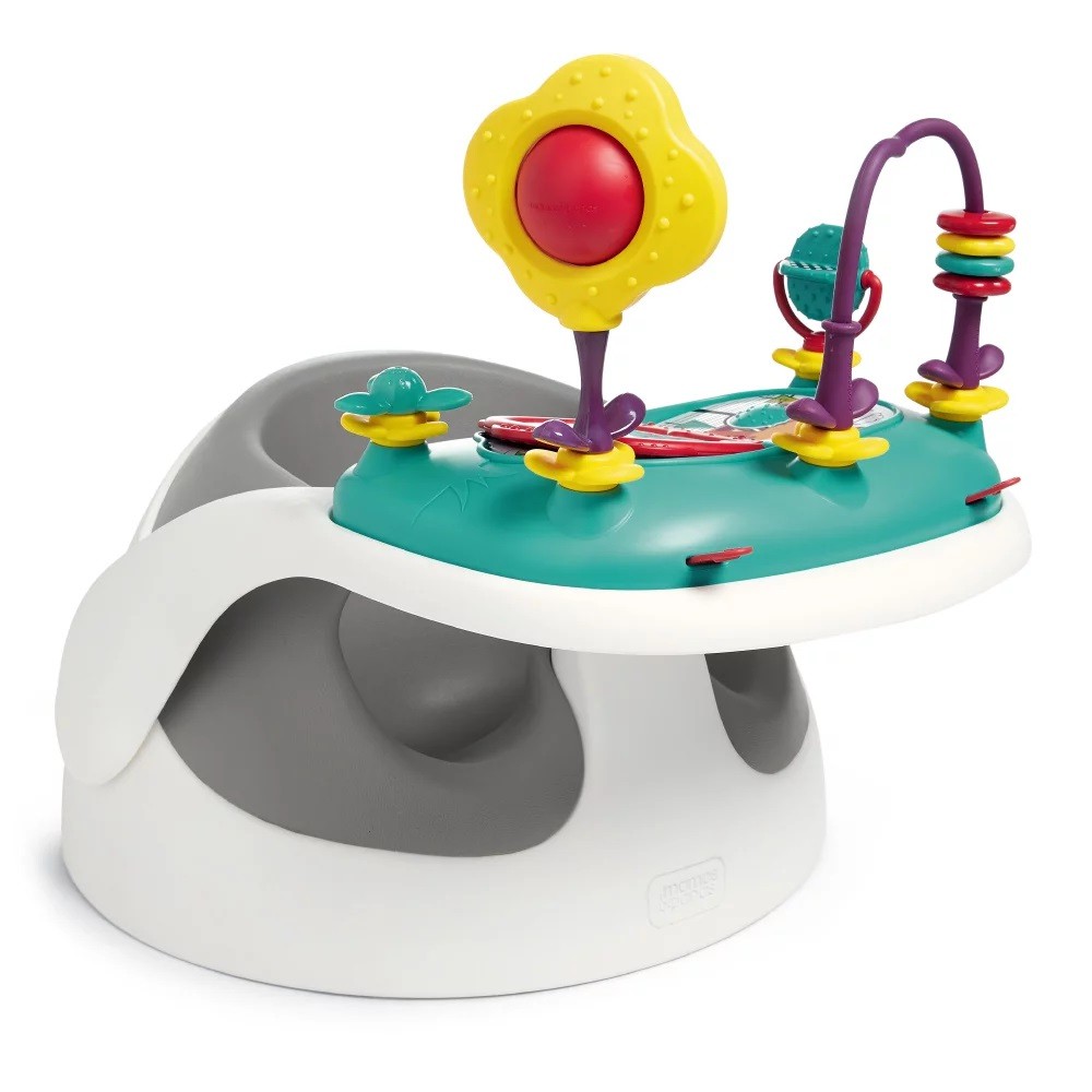 เก้าอี้หัดนั่งพร้อมถาดของเล่นเสริมพัฒนาการ Mamas & Papas Baby Snug and Activity Tray (Soft Grey)