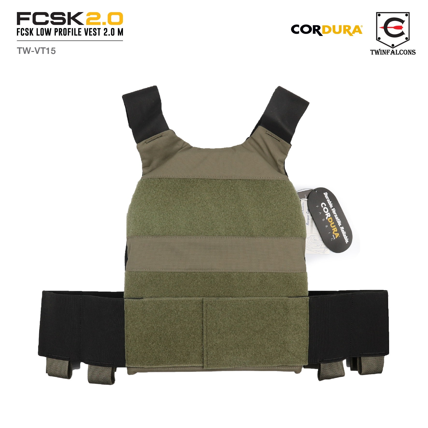 เสื้อเกราะ FCSK 2.0 Plate Carrier ( Twinfalcons ) [ TW-VT15 ] (K2600)