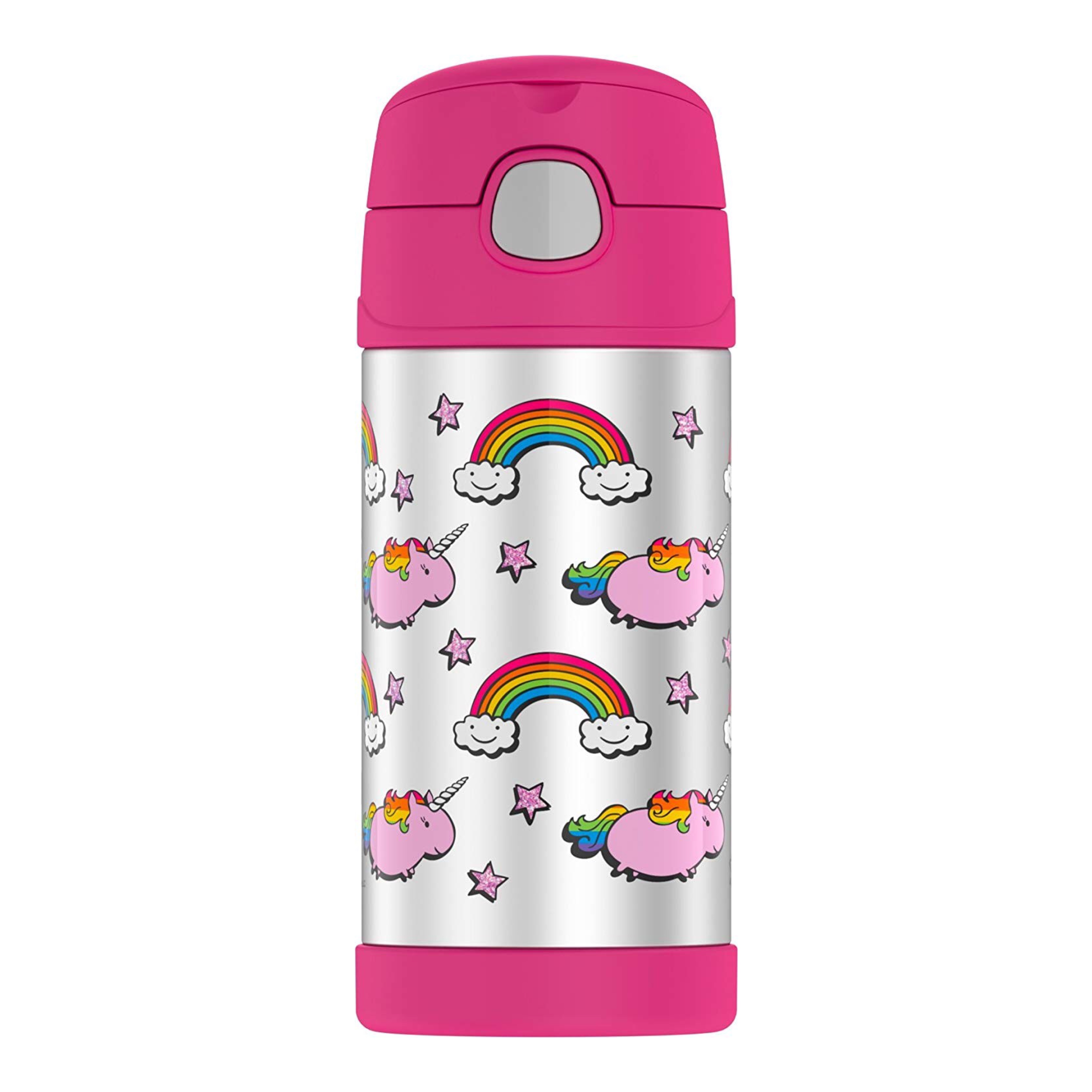 กระติกน้ำสเตนเลสรักษาอุณหภูมิ Thermos Fat Unicorn FUNtainer Vacuum Insulated Stainless Steel Bottle 12OZ
