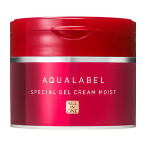 (Tester 30g, รูปเป็นไซส์จริง) Shiseido Aqualabel Special Gel Cream Moist All in One เจลครีมรวมทั้ง โลชั่น, ครีม, อิมัลชั่น, เอสเซ้นส์ และมาส์ก อัดแน่นไปด้วย Hyaluronic Acid และ Collagen GL เพื่อผิวนุ่มเด้งอิ่มน้ำ ดูยืดหยุ่นเรียบเนียน เบาสบายหน้า สามารถทาไ