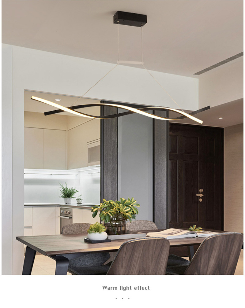 โคมไฟแขวนเพดานสไตล์โมเดิร์นลายเกลียวลม wind bar [YF-19009]