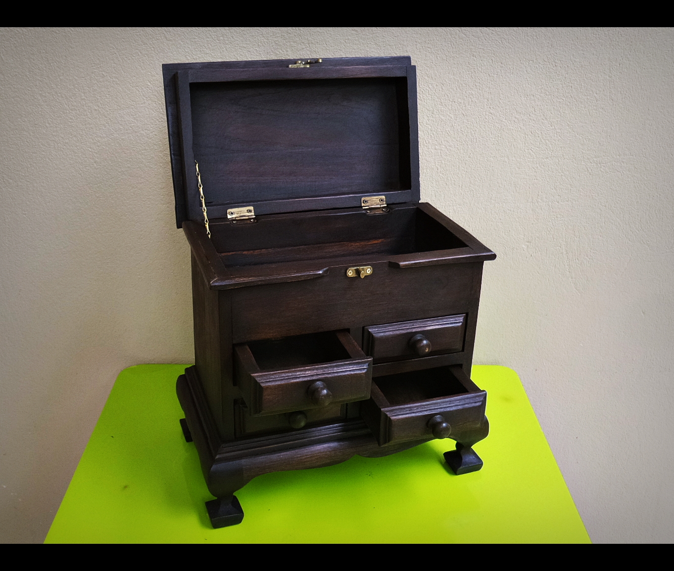 ตู้ลิ้นชักไม้สัก ขนาดเล็ก แนวย้อนยุค Vintage วินเทจ โบราณ คลาสิค ประดับ ตกแต่งบ้าน ร้าน สถานที่