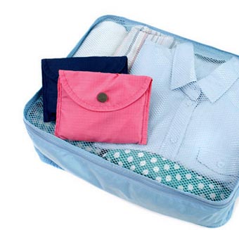 กระเป๋าใส่เสื้อผ้าพับได้ ขนาด 28x19x10 cm