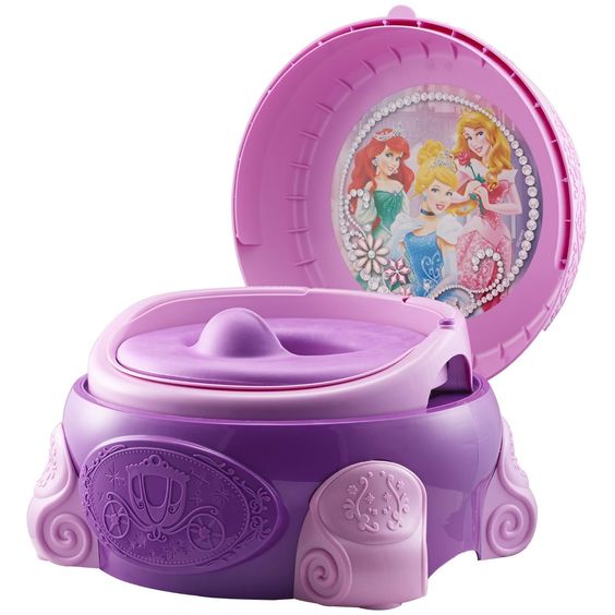 กระโถนฝึกขับถ่ายสำหรับเด็ก The First Years รุ่น 3-in-1 Celebration Potty System (Disney Princess Magic Sparkle)