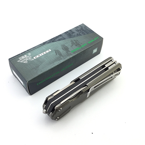 มีดพับ Sanrenmu 7117LUX-LK-T5 Pocket EDC Folding Knife Outdoor Multi Tool Toolkit (Grey)