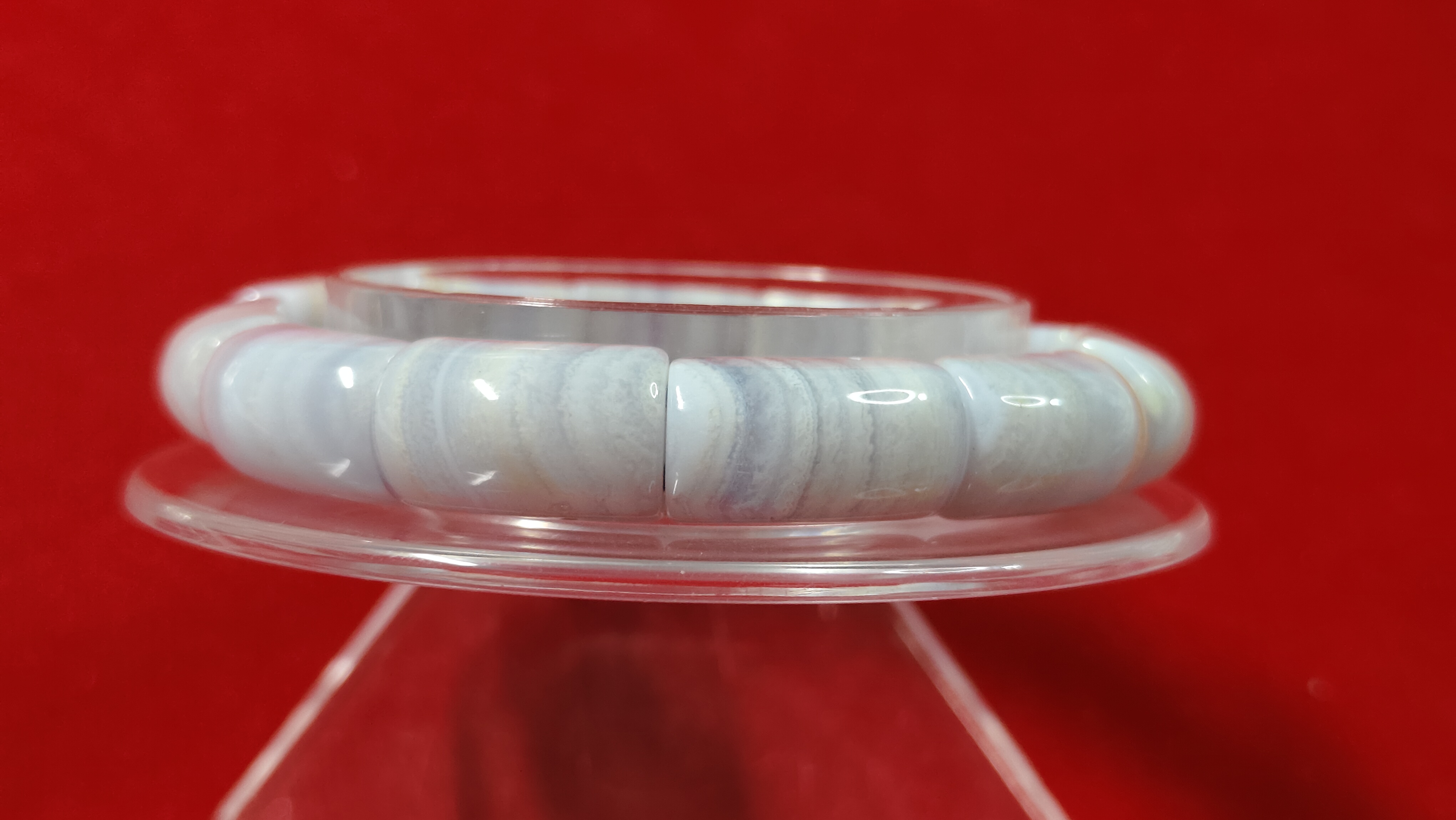 #ข้อมือหินบลูเลซอาเกตรหัสbh-0050