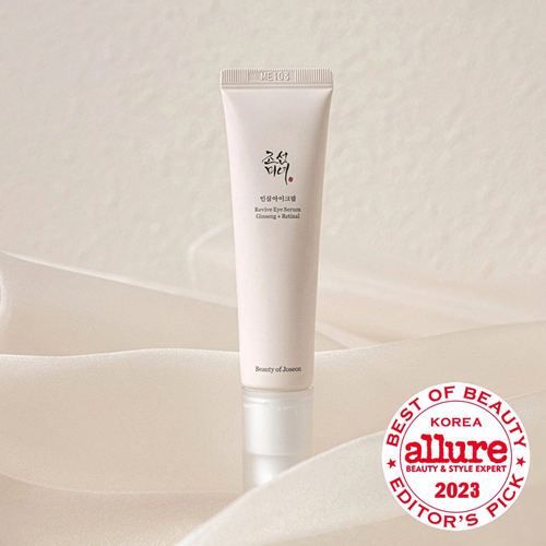Beauty of Joseon Revive Eye Serum Ginseng + Retinol 30mL อายเซรั่มเข้มข้นจาก BOJ ที่ผสานพลังของโสม และเรตินอลเข้าด้วยกัน เพื่อจัดการริ้วรอยรอบดวงตาในยามที่คุณหลับ ให้ตื่นมากับดวงตาที่สดใส ไม่โทรมและร่องลึกที่ดูตื้นขึ้นและอ่อนเยาว์ขึ้นเมื่อใข้อย่างต่อเนื่อ