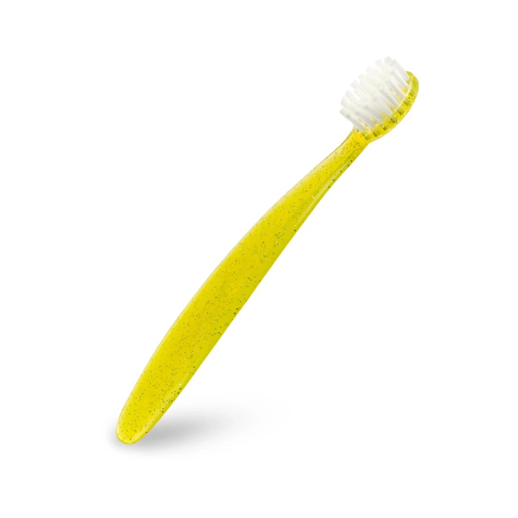 แปรงสีฟันสำหรับเด็กวัยเล็ก RADIUS Totz Brush 18 Months+ (Sparkle Yellow)