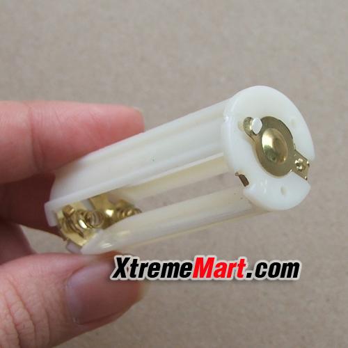 รางแบตเตอรี่สำหรับแบตเตอรี่ AAA 3 ก้อน (สีขาว)