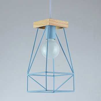 เฟลิก (Felix) โคมไฟเส้นลวดดัด หัวไม้ แขวนเพดาน โคมไฟขนาดเล็ก