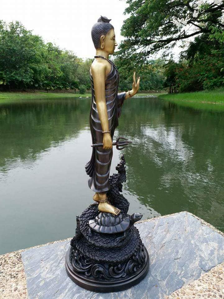 รูปหล่อ ท้าวมหาพรหมชินนะปัญจะระ (สูง14นิ้ว ฐานกว้าง5.5นิ้ว)