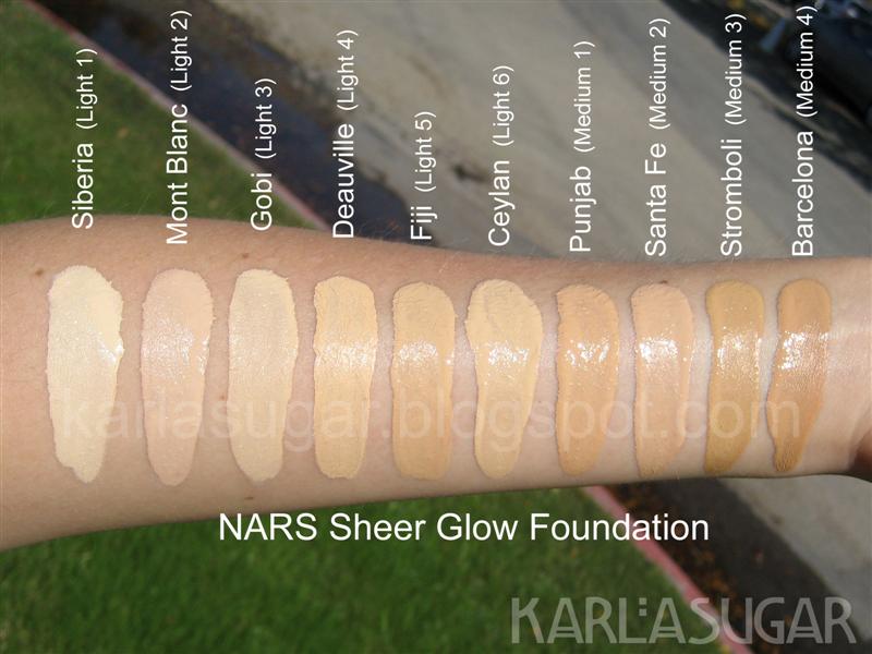(Punjab) Nars Sheer Glow Foundation 30mL #Punjab (Medium 1) สำหรับสาวผิวขาวเหลือง