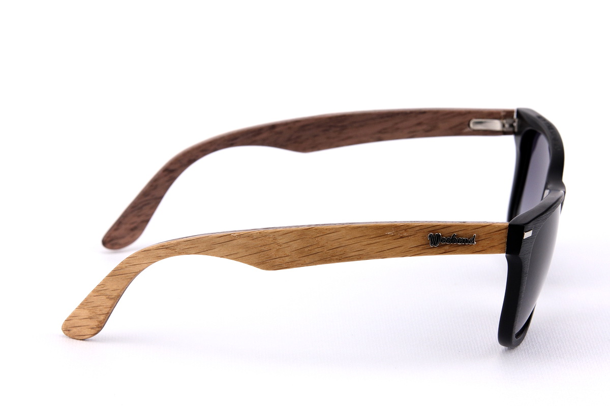 แว่นกันแดดขาไม้ Weekend Duet Collection New York Matte Black (Light)