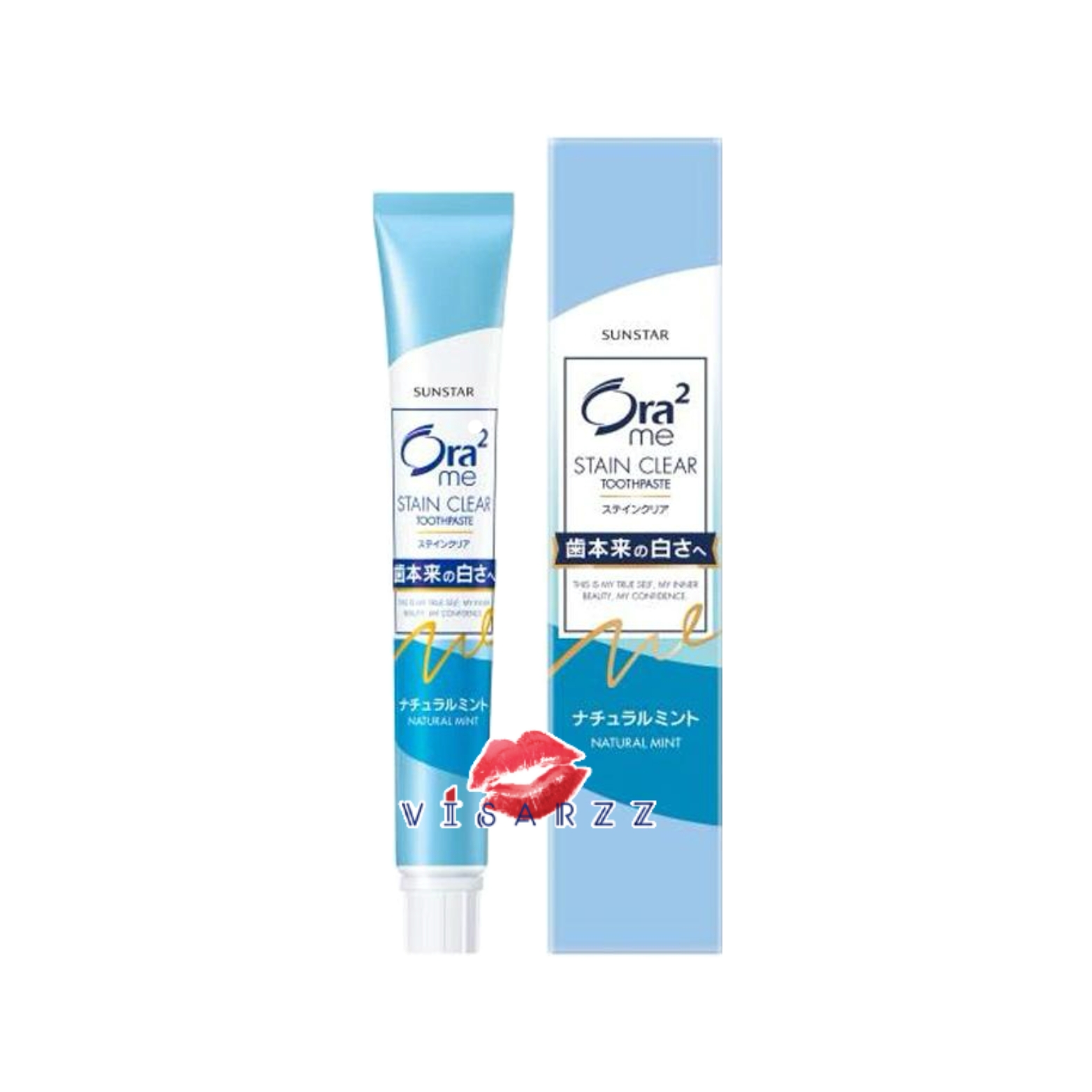 (Natural Mint 20g) Sunstar Ora2 Me Stain Clear Toothpaste 20g ยาสีฟันโอราทู สูตรทริปเปิล คอลเล็กชั่น ฟันขาว ขจัดคราบหินปูน