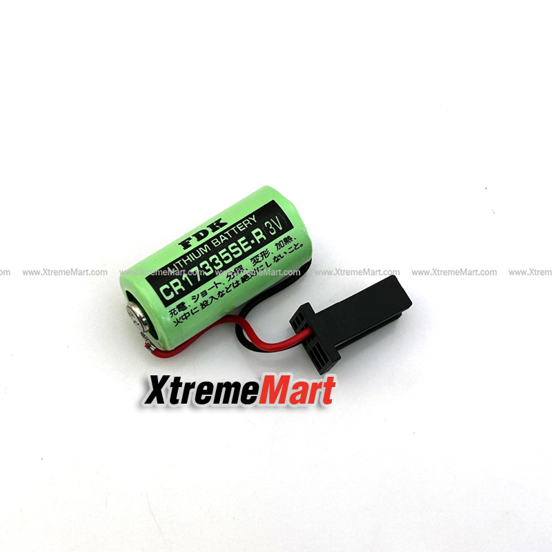 แบตเตอรี่ FDK Lithium CR17335SE CR17335SE-R มีขั้วสีดำ 3V,1800mAh