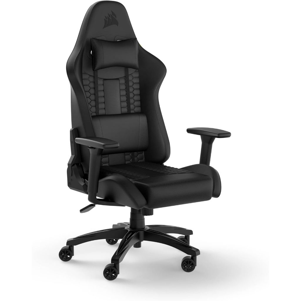 GAMING CHAIR Corsair TC100 Relaxed Gaming Chair, One Size, Black เก้าอี้ เก้าอี้เกมมิ่ง