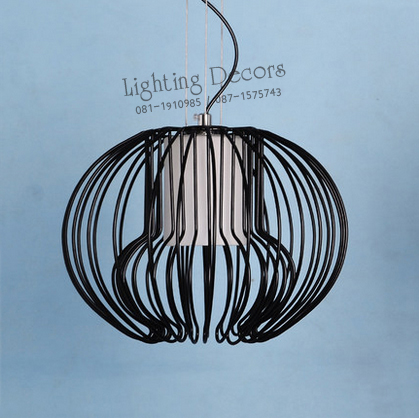 โคมไฟเส้นลวดดัด - ทรงกลม