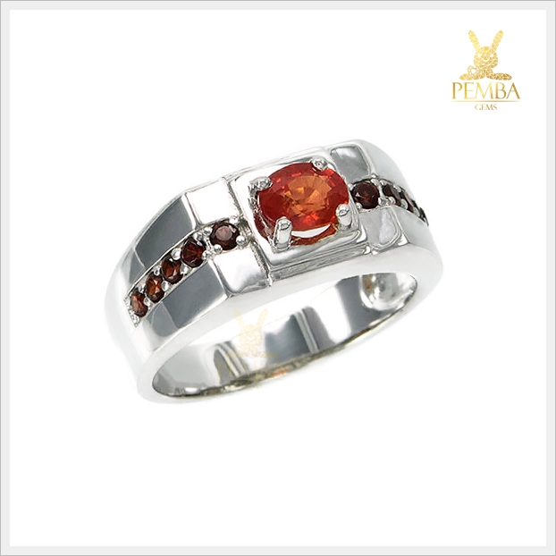 แหวนออเร้นท์แซฟไฟร์(ซองเจีย) ใส่เสริมเพิ่มความมั่นใจ แหวนพลอยแท้