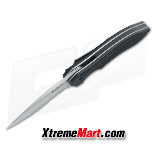 มีดพับ Kershaw 1605 Stainless Steel Survival Folding Knife (ใบเงิน กึ่งหยัก)