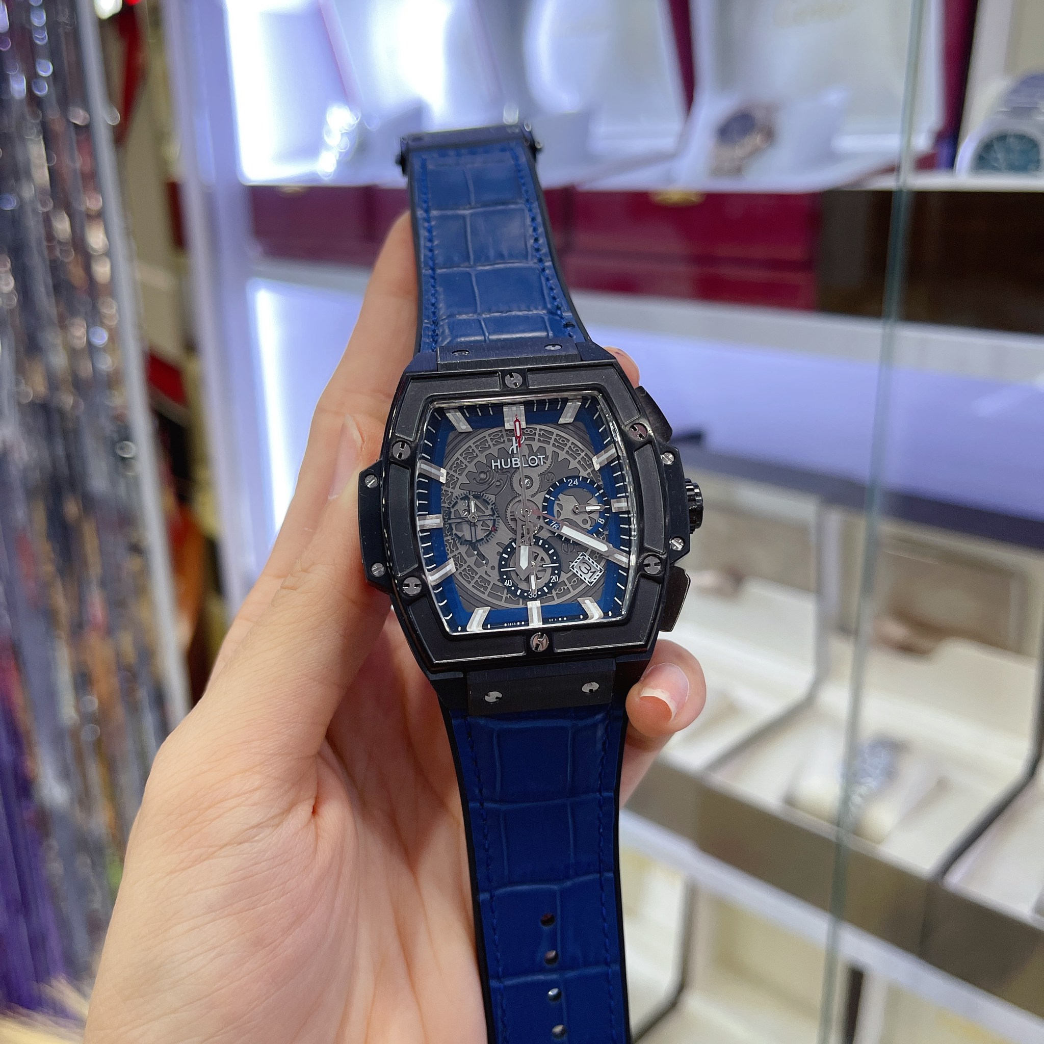 นาฬิกา Hublot MP-06 Aryton Senna Champion 88 black Blue
