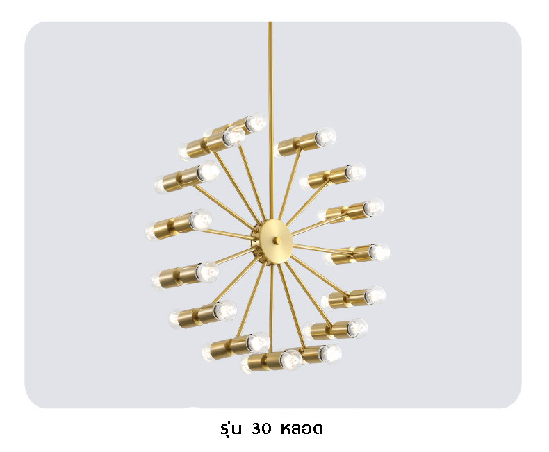 โคมไฟแขวนเพดานเหล็กสไตล์ Modern simplicity ทรงวงล้อชิงช้าสวรรค์ [MS8022]