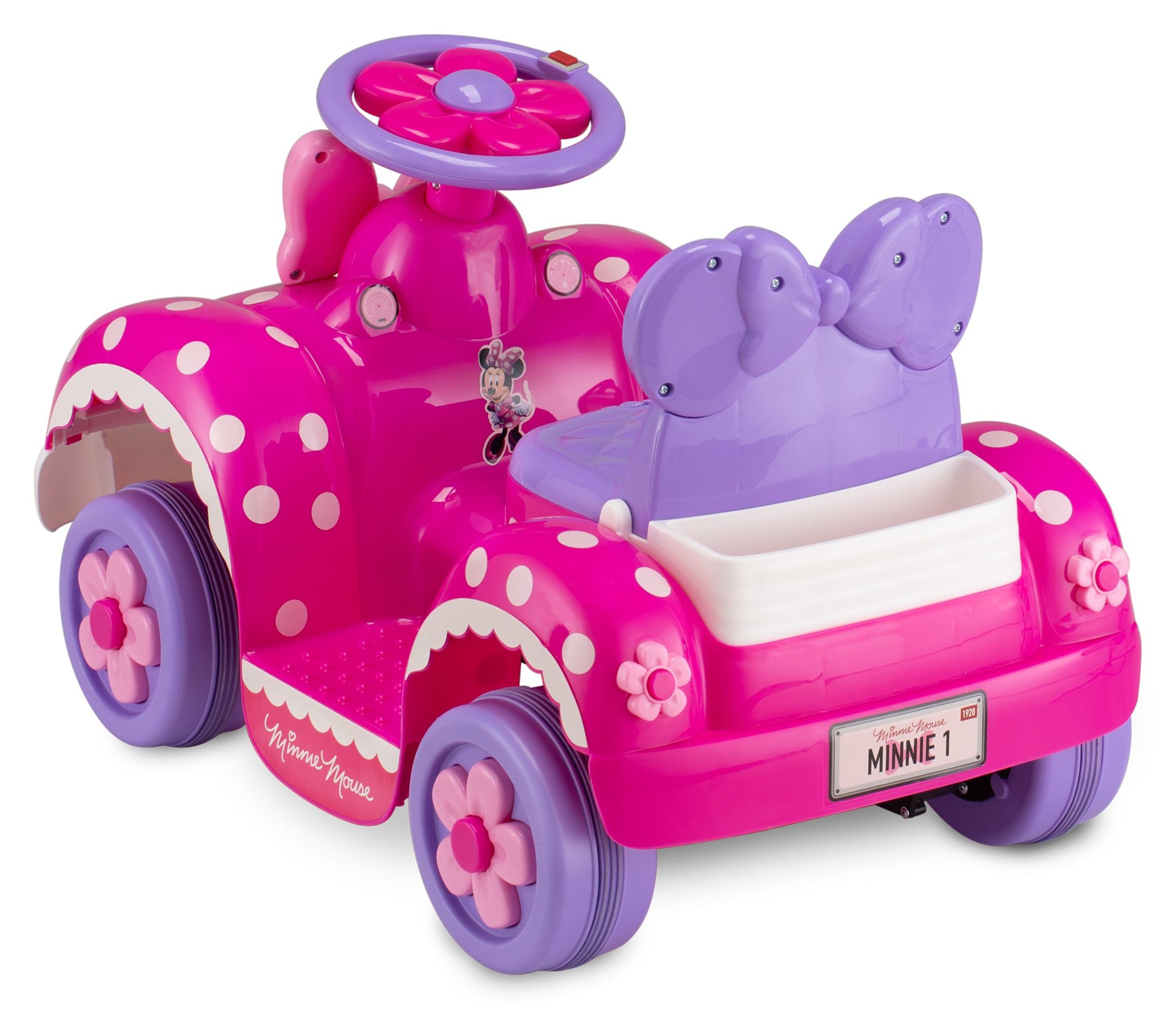 รถแบตเตอรี่สำหรับเด็กเล็ก Kid Trax Disney Minnie Mouse Toddler Car 6V Battery-Powered Ride-On