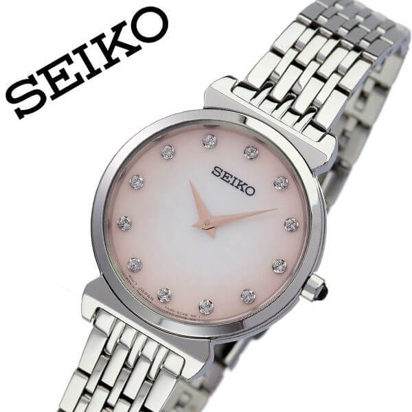 Karnvera Shop Seiko SFQ803P1 นาฬิกาข้อมือผู้หญิง Quartz Women's Watch
