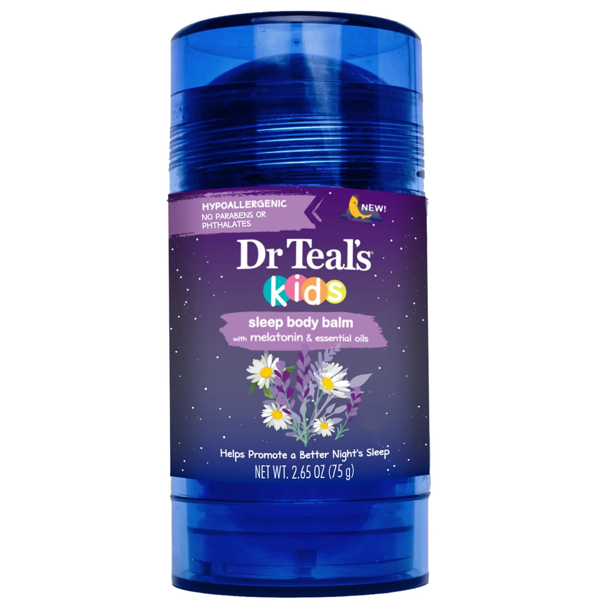 บาล์มเสริมการนอนหลับสำหรับเด็ก Dr Teal's Kids Sleep Balm with Melatonin & Essential Oils