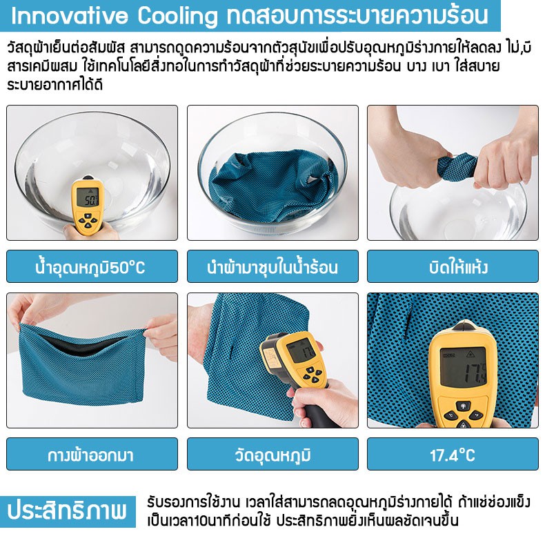 C70 ปลอกคอทำความเย็น ระบายความร้อนแบบสัมผัส ปลอกคอสัตว์เลี้ยง DogCoolingBandana ป้องกันโรคลมร้อน (Heatstroke)