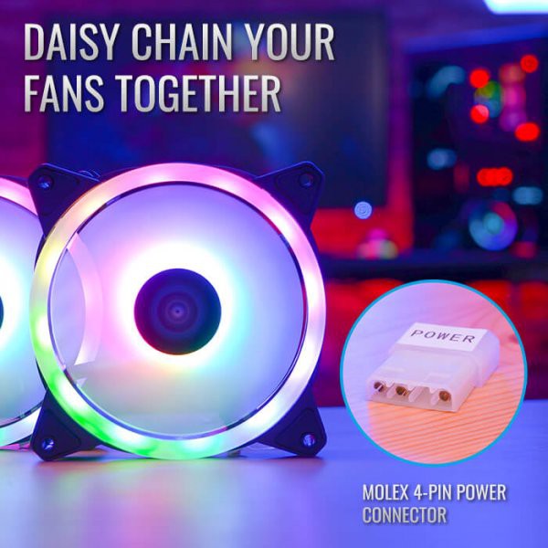 FAN CASE AeroCool Duo 12 Lite 12CM RGB PC FAN #พัดลมระบายความร้อน
