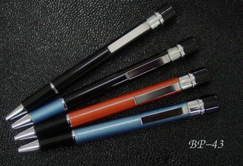 ปากกาโลหะ สีดำ, สีน้ำตาล, สีฟ้า, ปากกาโลหะ พรีเมี่ยม ทำโลโก้ได้