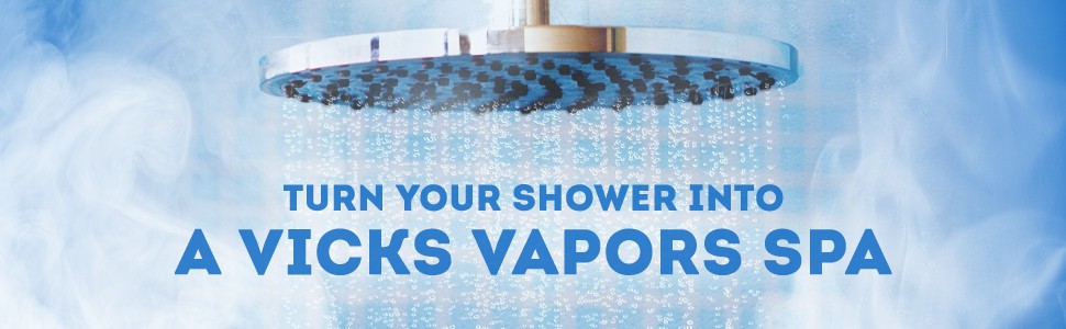 เม็ดไอระเหยคลายความตึงเครียด Vicks VapoShower Aromatherapy Soothing Vapos Tablets (5 Shower Tablets)