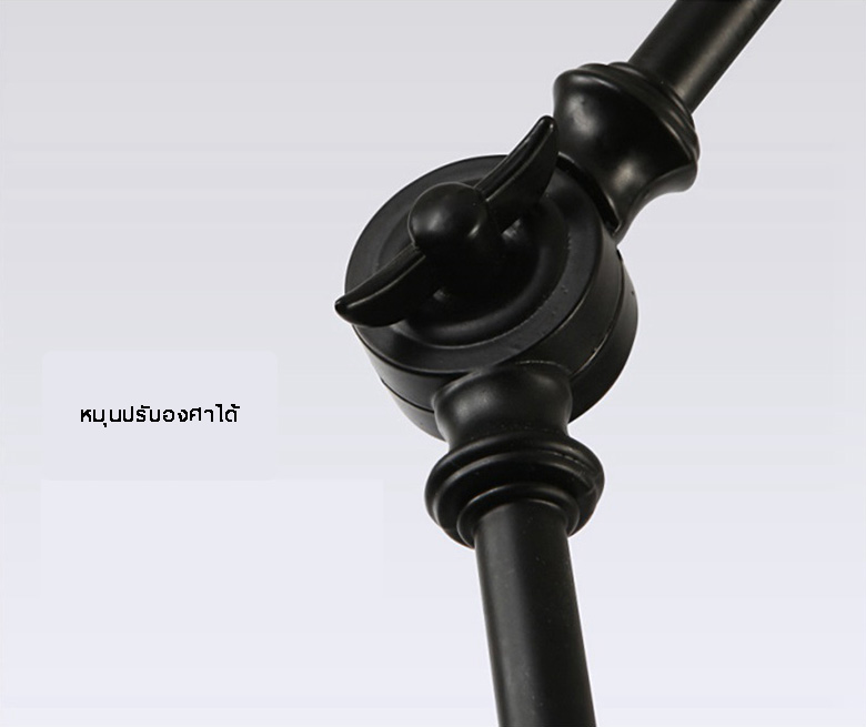 โคมไฟแขวนเพดานโคมไฟระย้าเหล็กหัวเดี่ยวแขน 3 Step ปรับสูงต่ำได้ [DY8157]