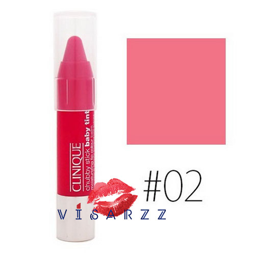 (Tester) Clinique Chubby Stick Baby Tint Moisturizing Lip Colour Balm 1.2 g # No.02 Coming Up Rosy ลิปบาล์มที่ช่วยเพิ่มความชุ่มชื้นให้ริมฝีปาก