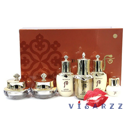 The History of Whoo Cheongidan Hwa Hyun Special Gift Set 6 Items ส่วนผสมจากโสม ผงหยก ผงเขากวางอ่อน ชุดบำรุงผิวเน้นช่วยเรื่องลดริ้วรอยยกกระชับและให้ผิวขาวเนียนใส