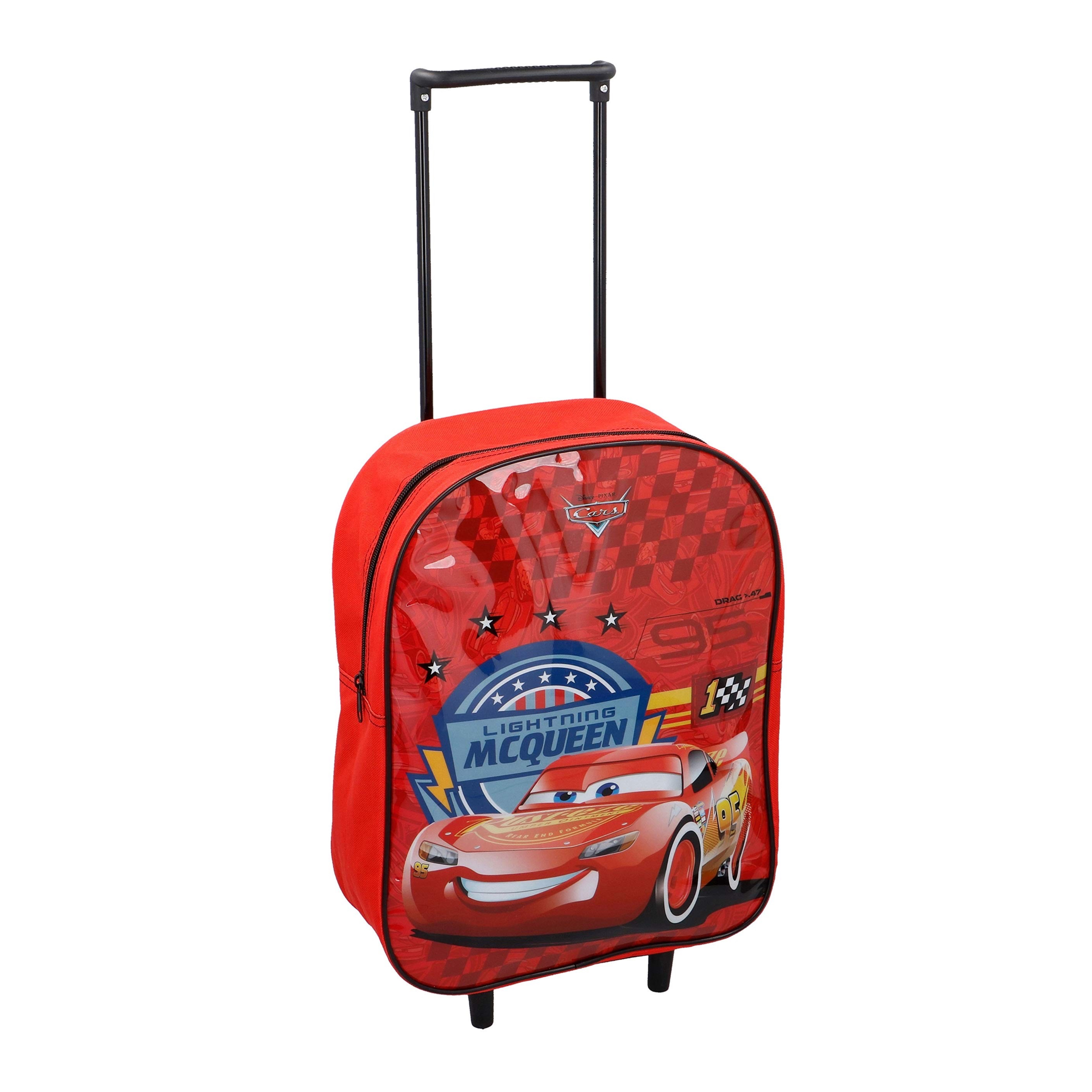 กระเป๋าล้อลากสำหรับเด็กเล็ก Disney Pixar Cars Lightning McQueen Kids Pull Along Wheeled Trolley