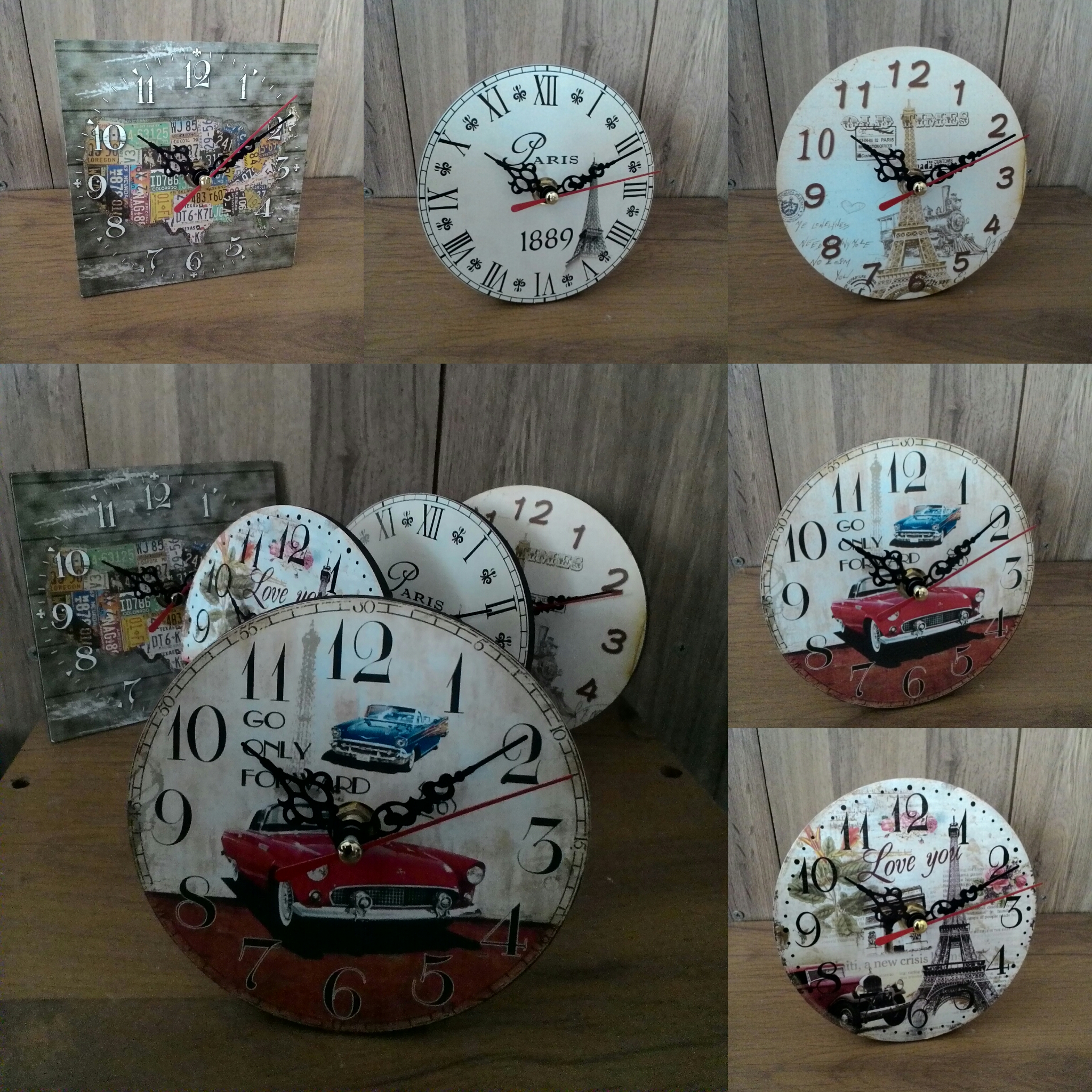 นาฬิกาตั้งโต๊ะสไตล์วินเทจ