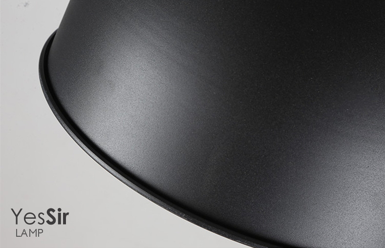 โคมไฟห้อยเพดานนอร์ดิก Jumbo สีดำ